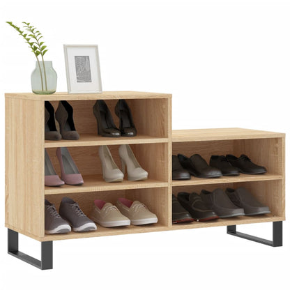 Schuhregal Sonoma-Eiche 102x36x60 cm Holzwerkstoff