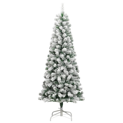 Künstlicher Weihnachtsbaum Klappbar Beschneit 210 cm