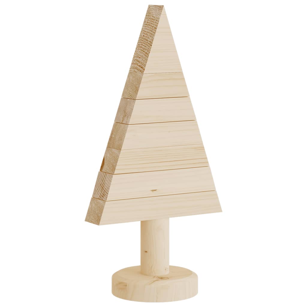 Deko-Weihnachtsbäume 2 Stk. Holz 30 cm Massivholz Kiefer