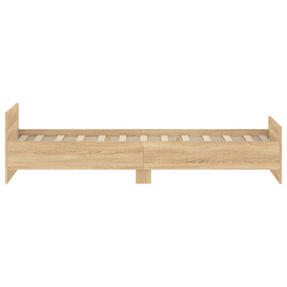 Bettgestell ohne Matratze Sonoma-Eiche 90x200 cm Holzwerkstoff