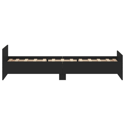 Bettgestell Schwarz 90x190 cm Holzwerkstoff