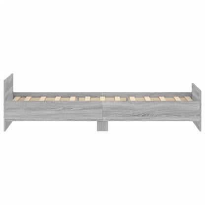 Bettgestell Grau Sonoma 90x190 cm Holzwerkstoff