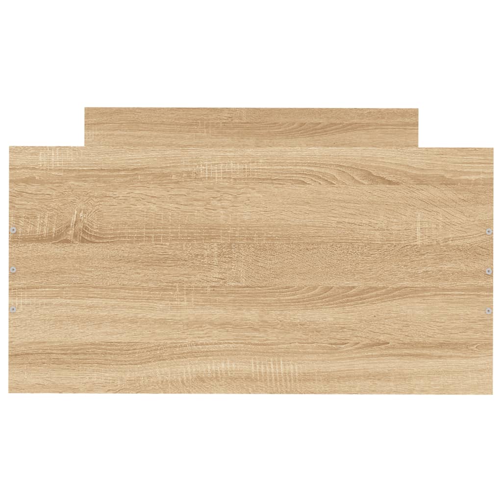 Bettgestell ohne Matratze Sonoma-Eiche 75x190 cm Holzwerkstoff