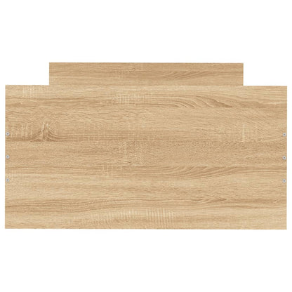 Bettgestell ohne Matratze Sonoma-Eiche 75x190 cm Holzwerkstoff