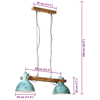 Hängelampe 25 W Blau 85x28x109 cm E27