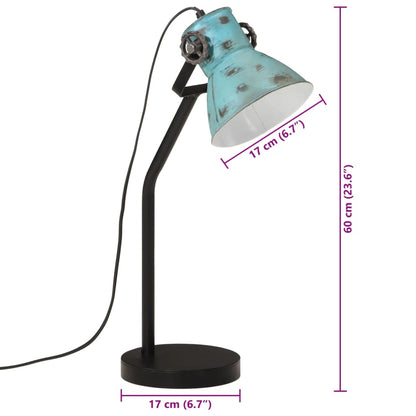 Schreibtischlampe 25 W Blau 17x17x60 cm E27