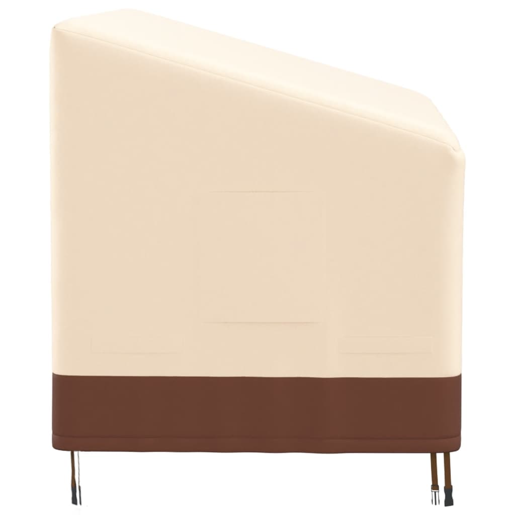 Abdeckung für 3-Sitzer-Bank Beige 159x84x56/81 cm 600D Oxford