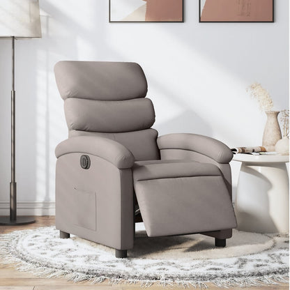 Relaxsessel Elektrisch Taupe Stoff