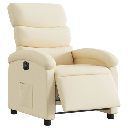 Relaxsessel Elektrisch Creme Stoff