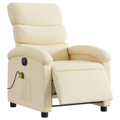 Massagesessel Elektrisch Creme Stoff