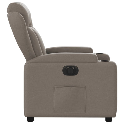 Relaxsessel Elektrisch Taupe Stoff