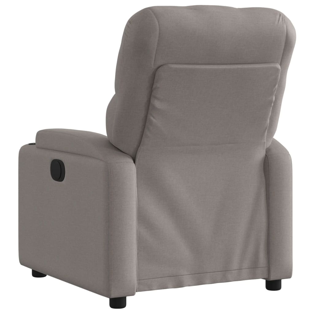 Relaxsessel Elektrisch Taupe Stoff