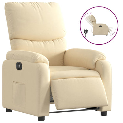 Relaxsessel Elektrisch Creme Stoff