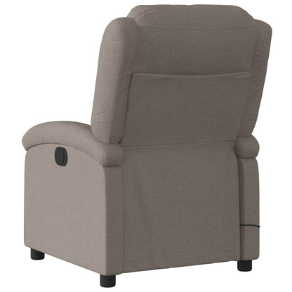 Massagesessel Taupe Stoff