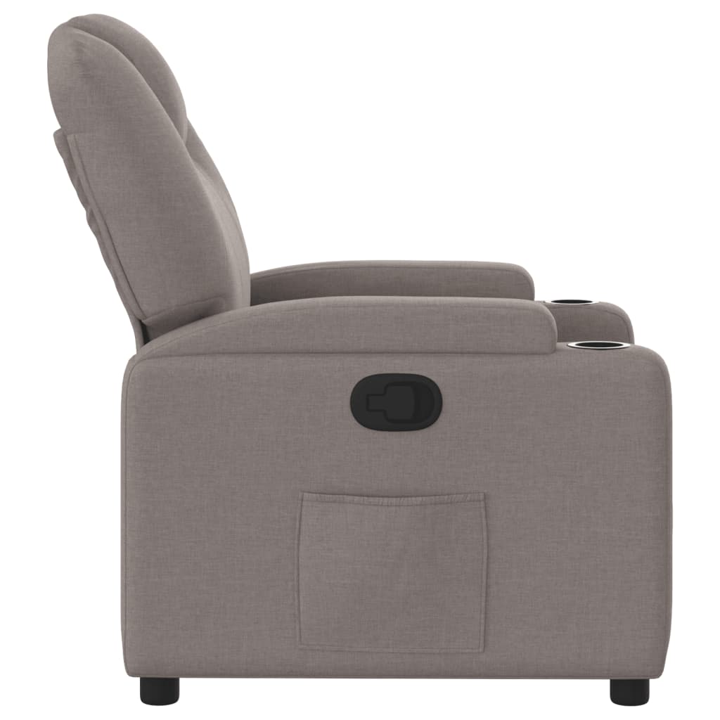 Relaxsessel Taupe Stoff