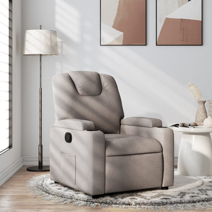 Relaxsessel Taupe Stoff