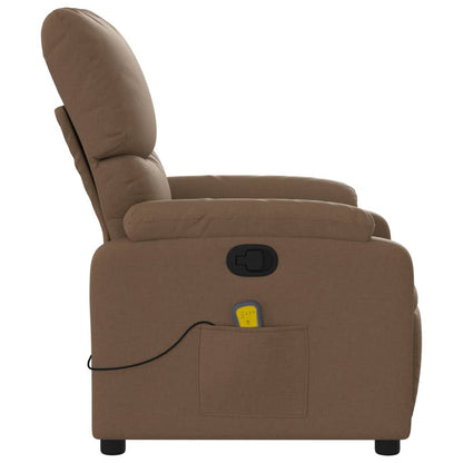 Massagesessel Braun Stoff