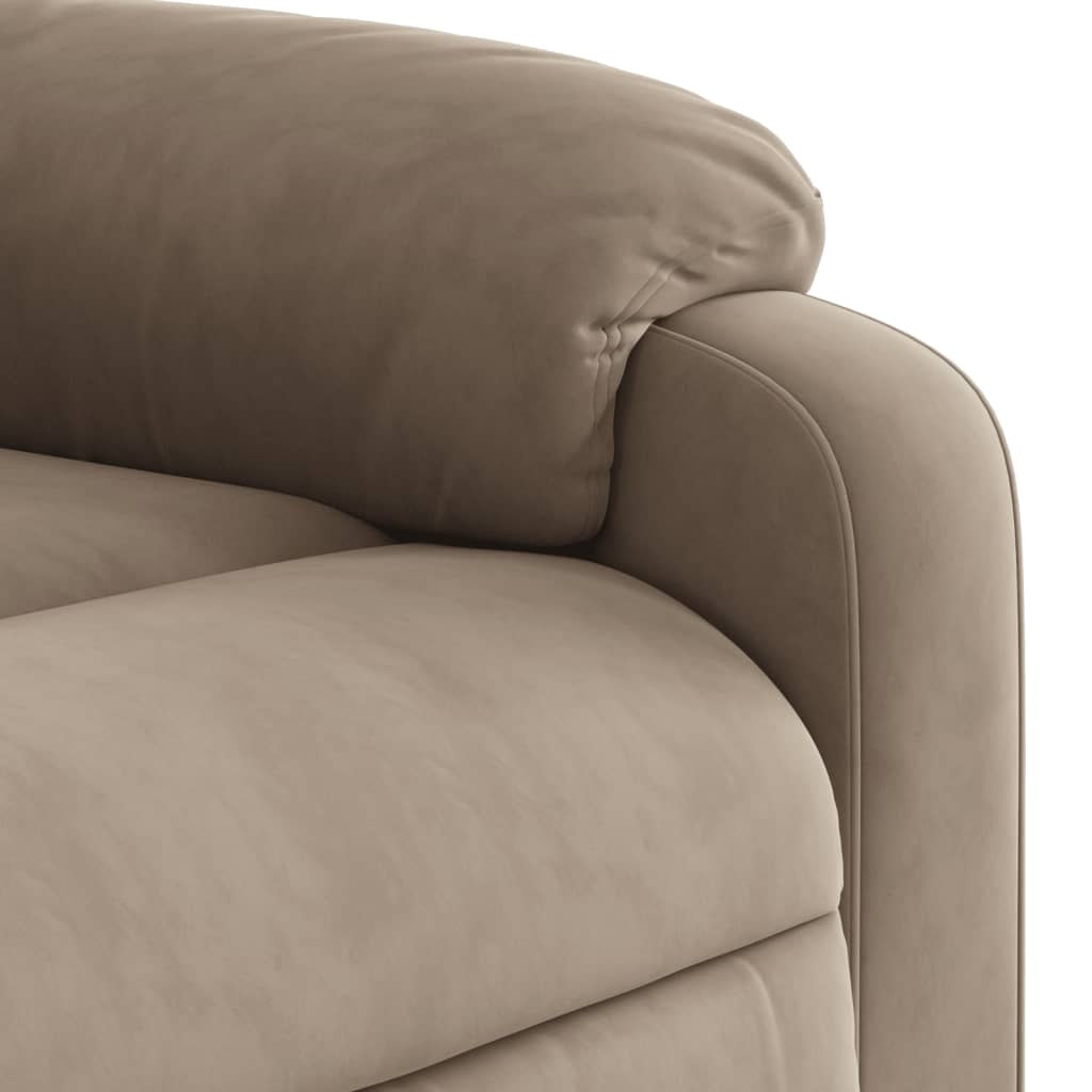 Massagesessel Taupe Mikrofasergewebe