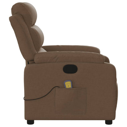 Massagesessel Braun Stoff