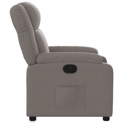 Relaxsessel Taupe Stoff