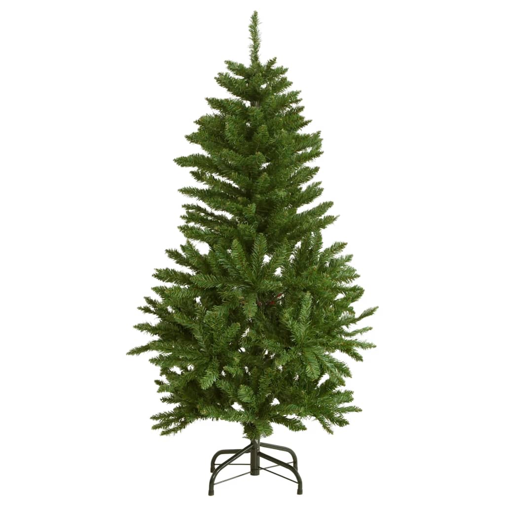 Künstlicher Weihnachtsbaum Klappbar 150 LEDs & Kugeln 120 cm