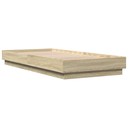 Bettgestell ohne Matratze Sonoma-Eiche 100x200 cm Holzwerkstoff