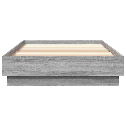 Bettgestell Grau Sonoma 90x190 cm Holzwerkstoff