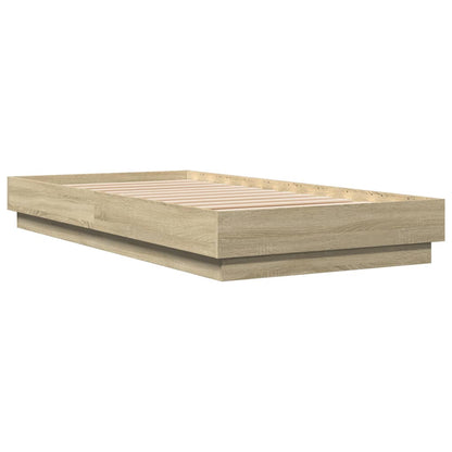 Bettgestell ohne Matratze Sonoma-Eiche 75x190 cm Holzwerkstoff