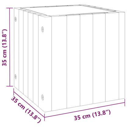 Pflanzkübel 35x35x35 cm Massivholz Akazie