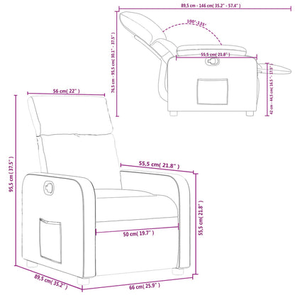 Relaxsessel Braun Stoff