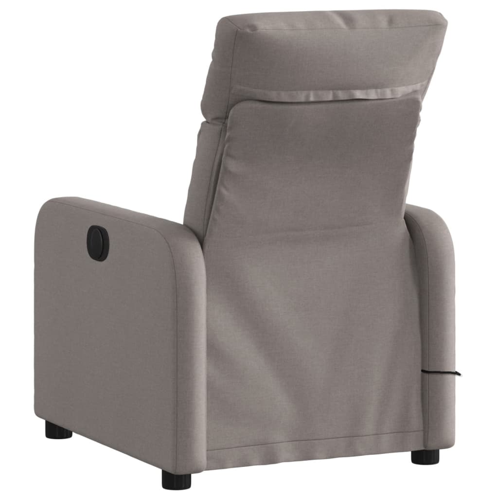 Massagesessel Taupe Stoff