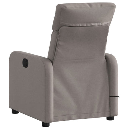 Massagesessel Taupe Stoff