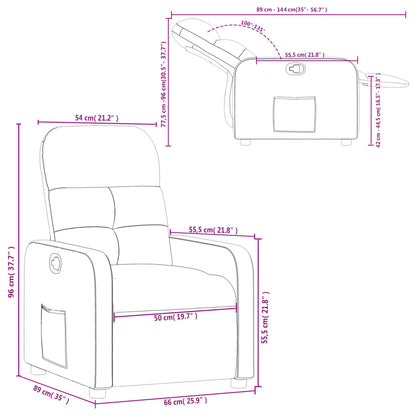 Relaxsessel Braun Stoff