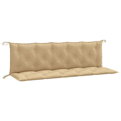 Gartenbank-Auflagen 2 Stk. Melange Beige 180x50x7 cm Stoff