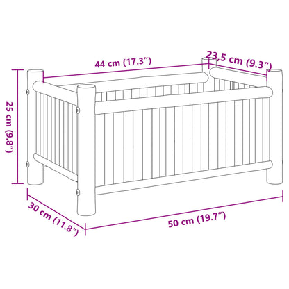 Pflanzkübel 50x30x25 cm Bambus