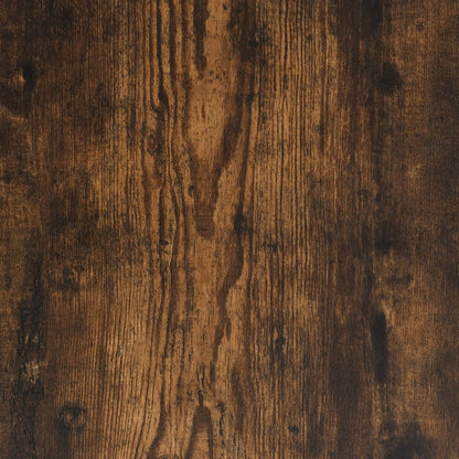 Bettgestell Räuchereiche 100x200 cm Holzwerkstoff und Metall