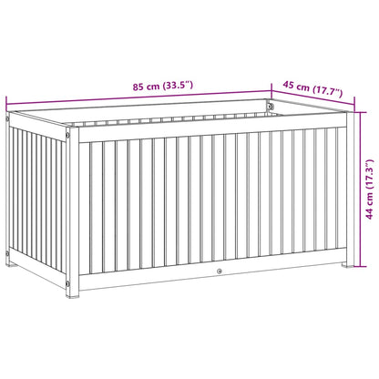 Pflanzkübel 85x45x44 cm Massivholz Akazie und Stahl