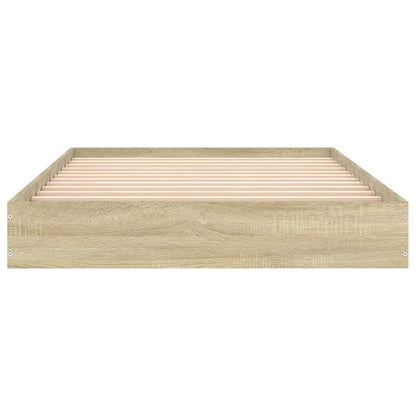 Bettgestell ohne Matratze Sonoma-Eiche 100x200 cm Holzwerkstoff