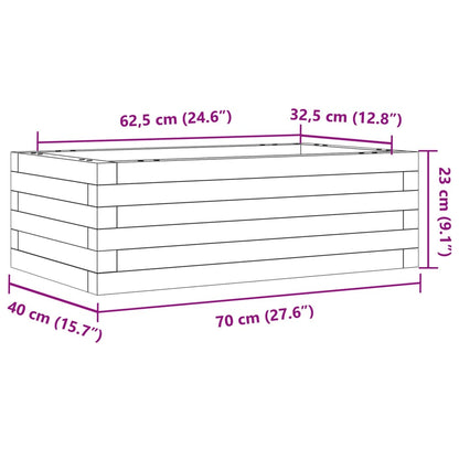 Pflanzkübel 70x40x23 cm Massivholz Douglasie