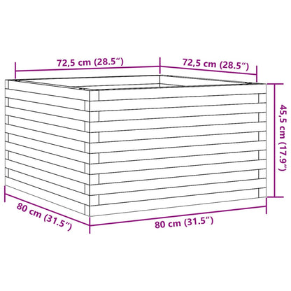 Pflanzkübel 80x80x45,5 cm Massivholz Douglasie