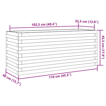 Pflanzkübel 110x40x45,5 cm Kiefernholz Imprägniert