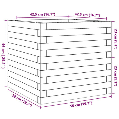 Pflanzkübel 50x50x46 cm Massivholz Douglasie