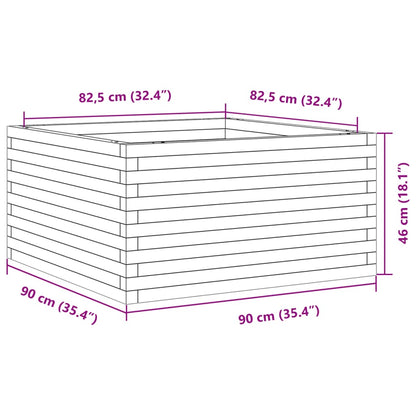 Pflanzkübel 90x90x46 cm Kiefernholz Imprägniert