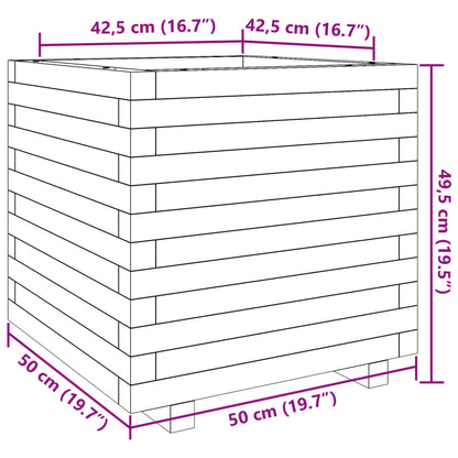 Pflanzkübel 50x50x49,5 cm Massivholz Douglasie