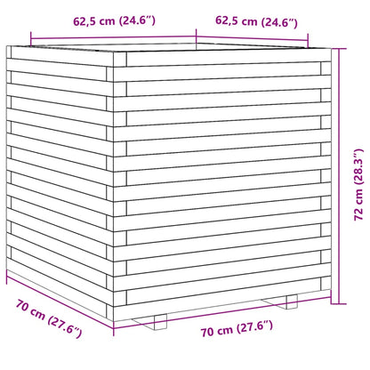 Pflanzkübel 70x70x72 cm Massivholz Douglasie