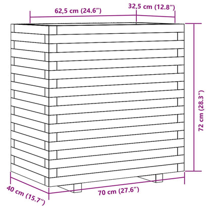 Pflanzkübel 70x40x72 cm Massivholz Douglasie