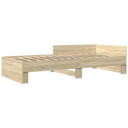 Bettgestell ohne Matratze Sonoma-Eiche 90x200 cm Holzwerkstoff