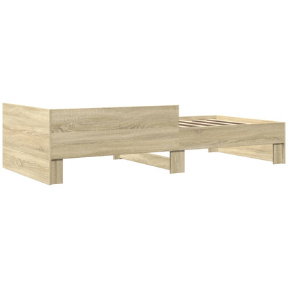 Bettgestell ohne Matratze Sonoma-Eiche 90x190 cm Holzwerkstoff