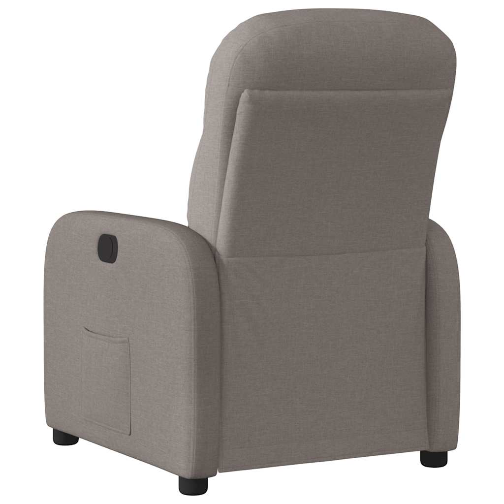 Relaxsessel Elektrisch Taupe Stoff