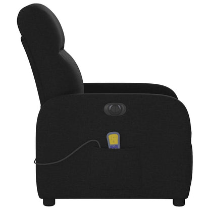 Massagesessel Elektrisch Schwarz Stoff